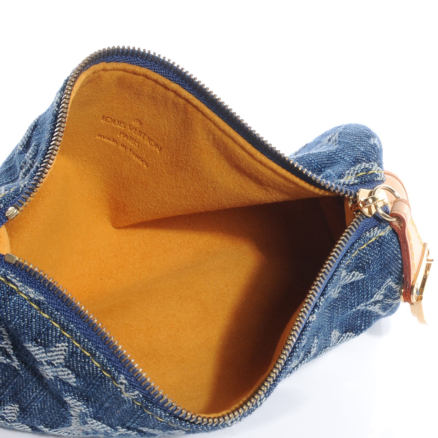 Louis Vuitton Denim Speedy GM Pochette Case 5 of 8