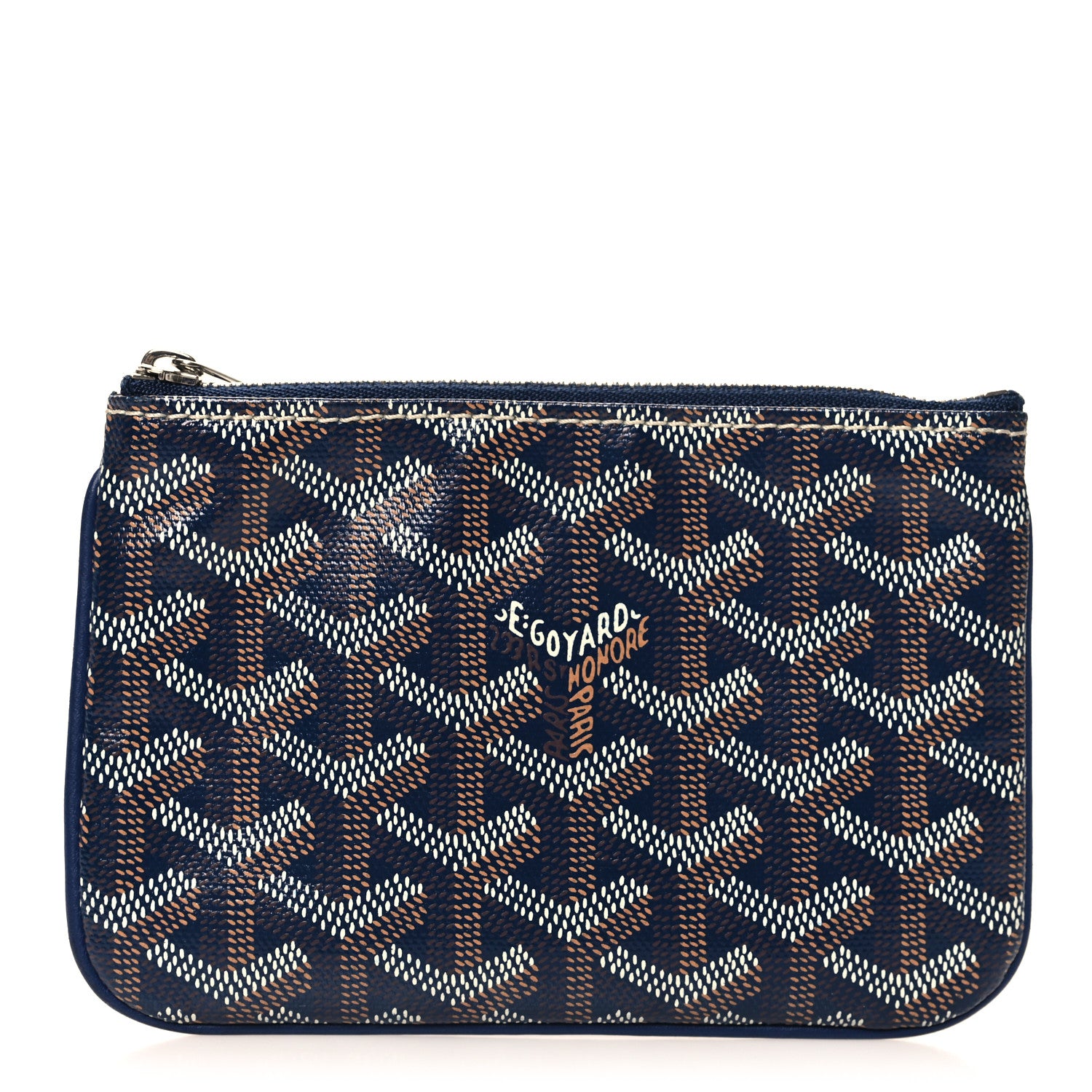 Goyard Goyardine Mini Senat Pochette Navy 1 of 8