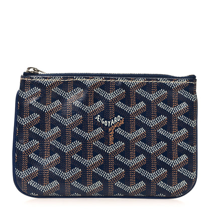 Goyard Goyardine Mini Senat Pochette Navy 1 of 8