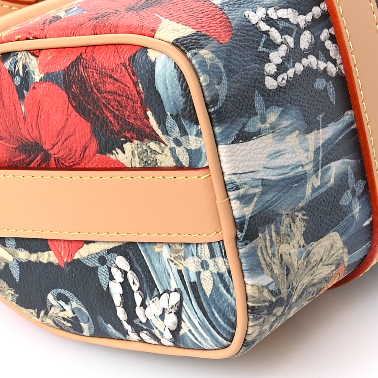 Louis Vuitton Monogram Surfin Keepall Bandouliere 25 Navy Blue 8 of 9