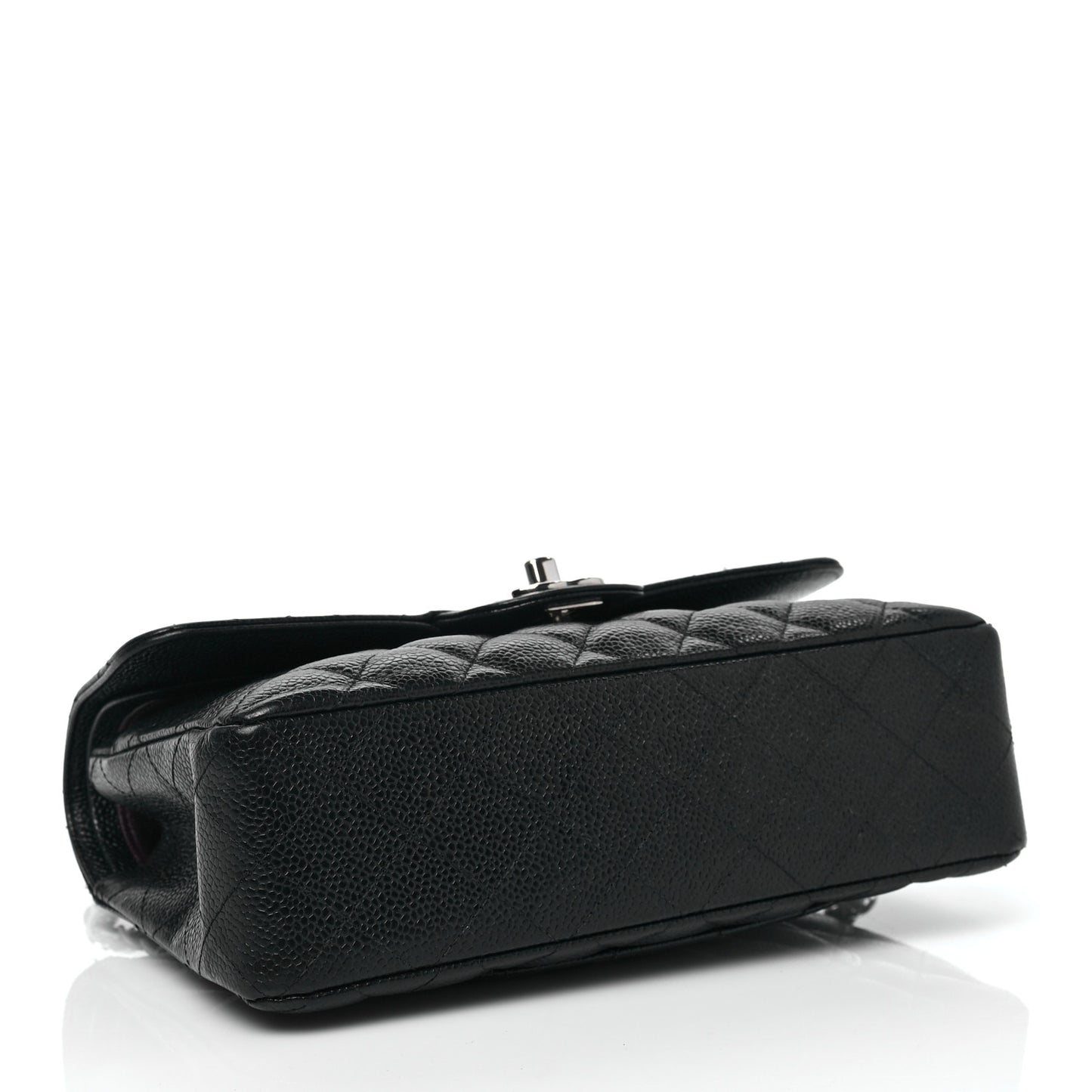 Caviar Quilted Small Double Flap Black