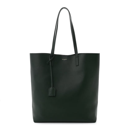 Saint Laurent Calfskin North-South Shopping Tote Green 1 of 12