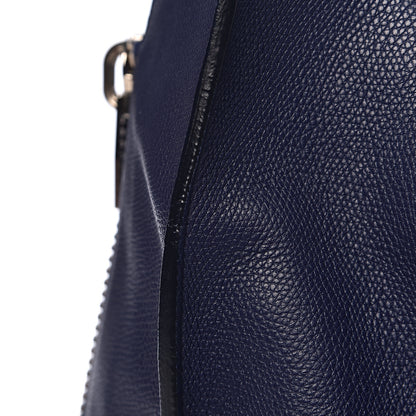 Balenciaga Calfskin Papier A4 Zip Around Plate Tote Bleu Indigo 18 of 20