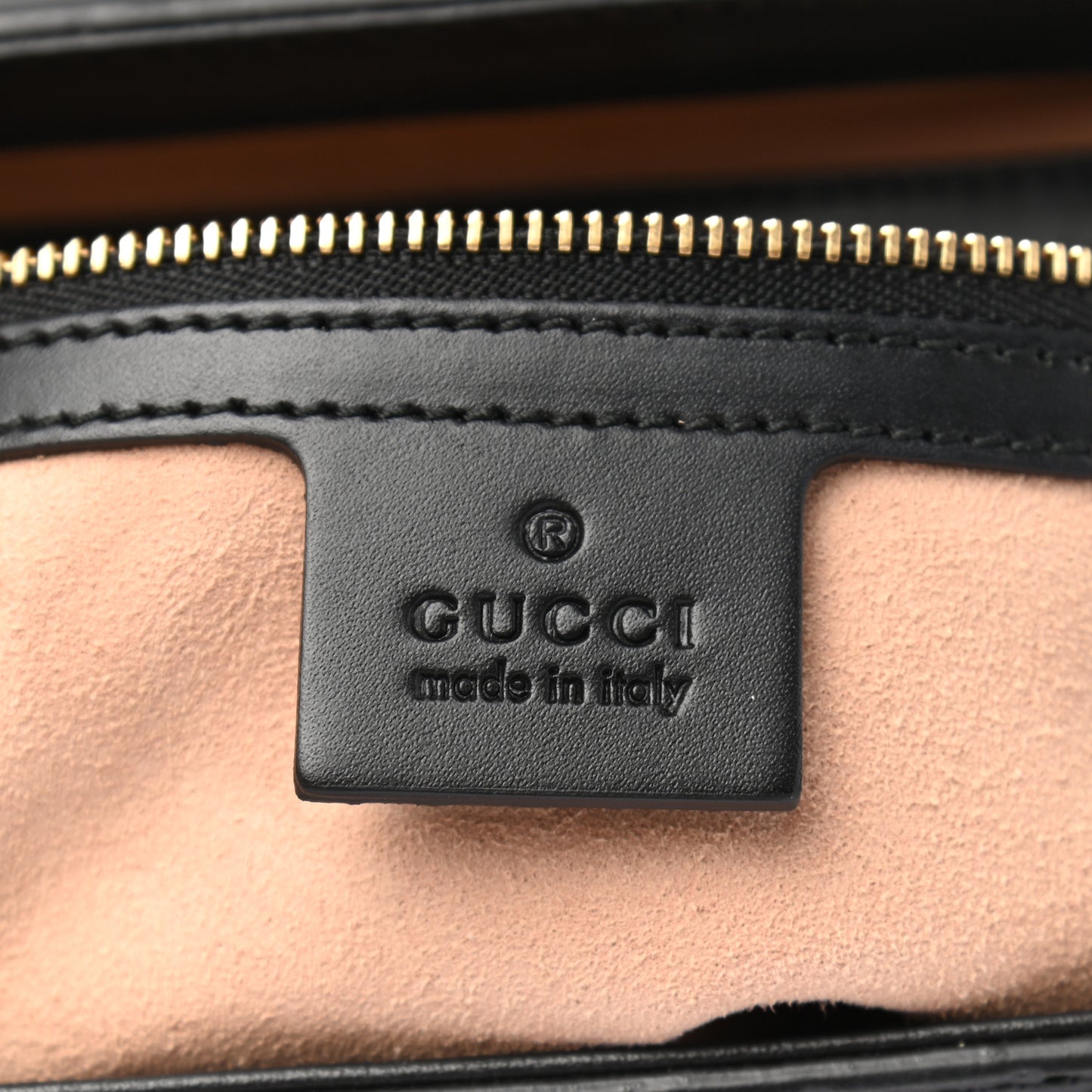 Guccissima Signature Small Padlock Top Handle Bag Black