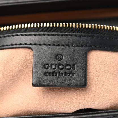 Gucci Guccissima Signature Small Padlock Top Handle Bag Black 6 of 9