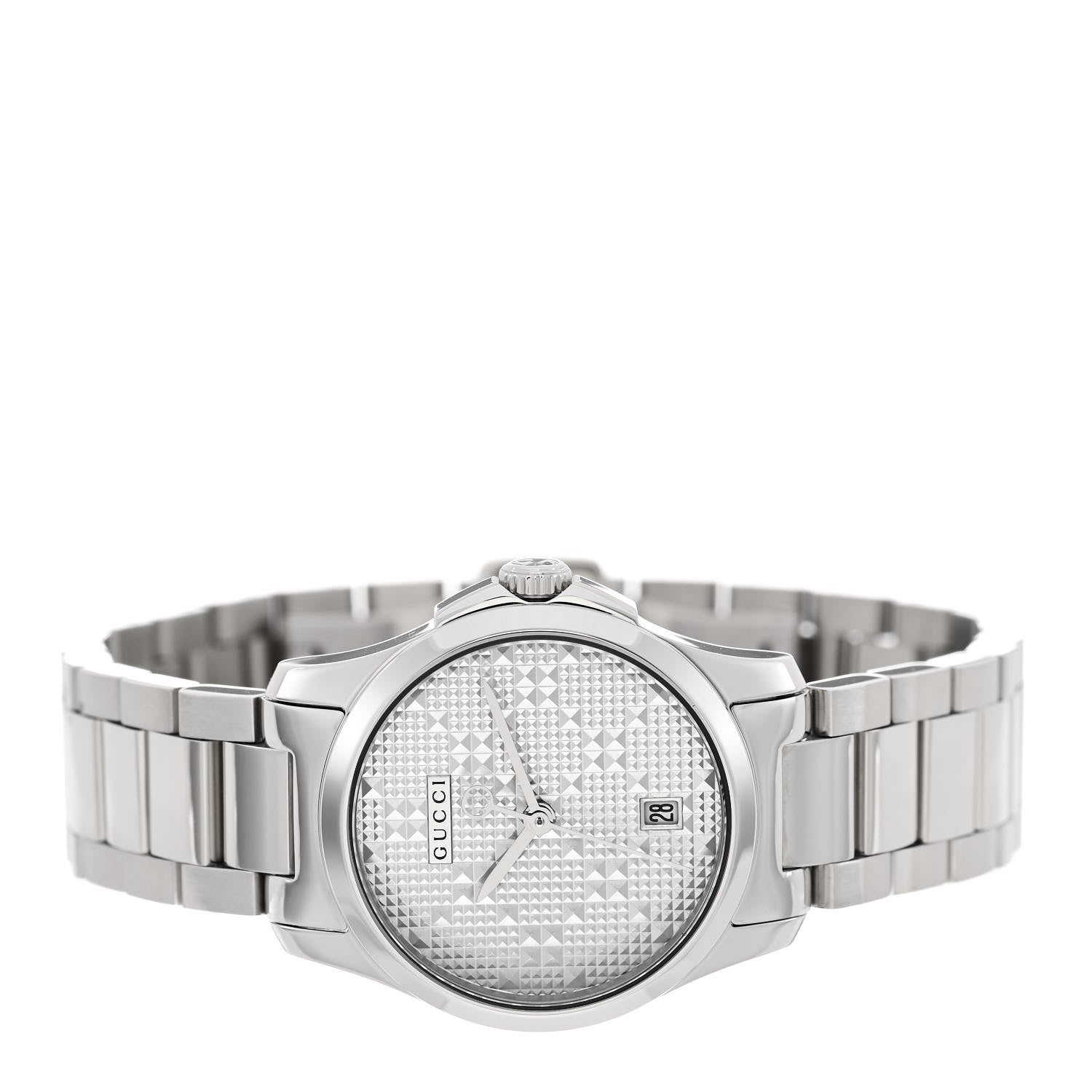 Gucci Stainless Steel 27mm G-Timeless Diamante Quartz Watch 2 of 5
