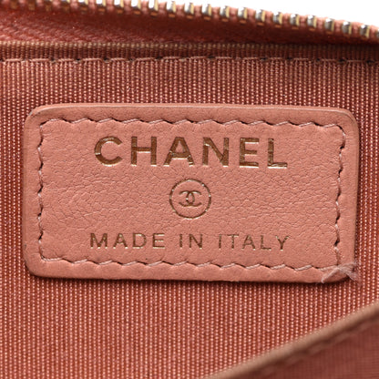 Chanel Lambskin Lucky Charms Zip Coin Purse Dark Beige 6 of 8