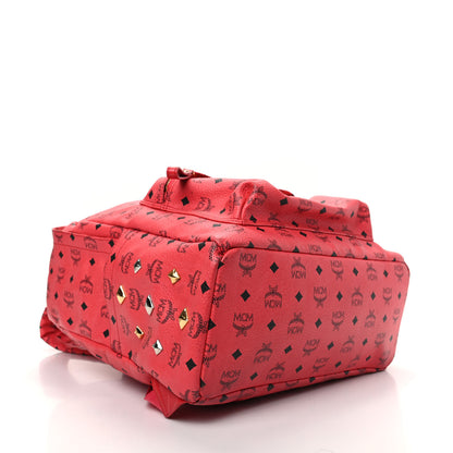 MCM Visetos Large Sprinkle Stud Stark Backpack Corail 4 of 8