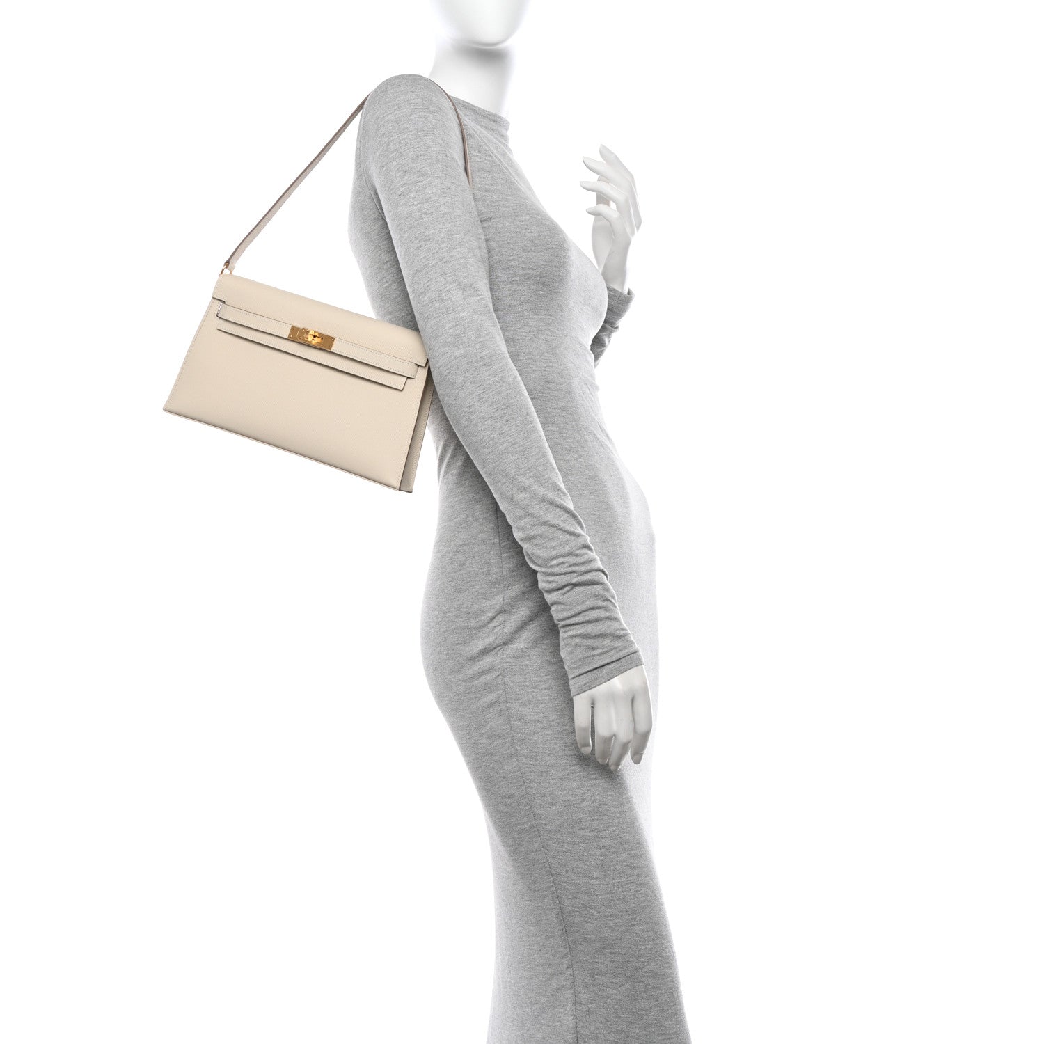 Hermes Madame Calfskin Kelly Elan Craie 2 of 11
