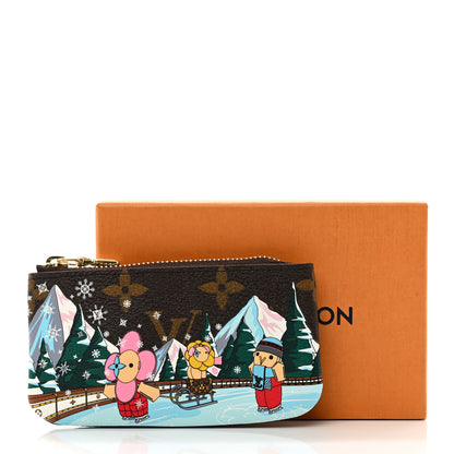 Louis Vuitton Monogram 2023 Christmas Animation Alpine Key Pouch Pink 7 of 7
