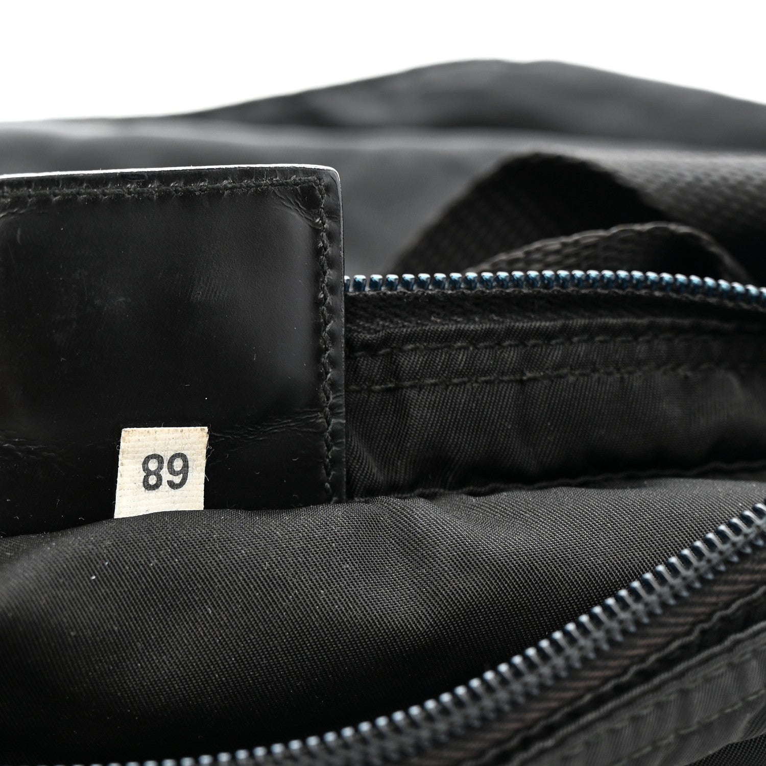 Prada Nylon Vela Flat Messenger Bag Black 7 of 11