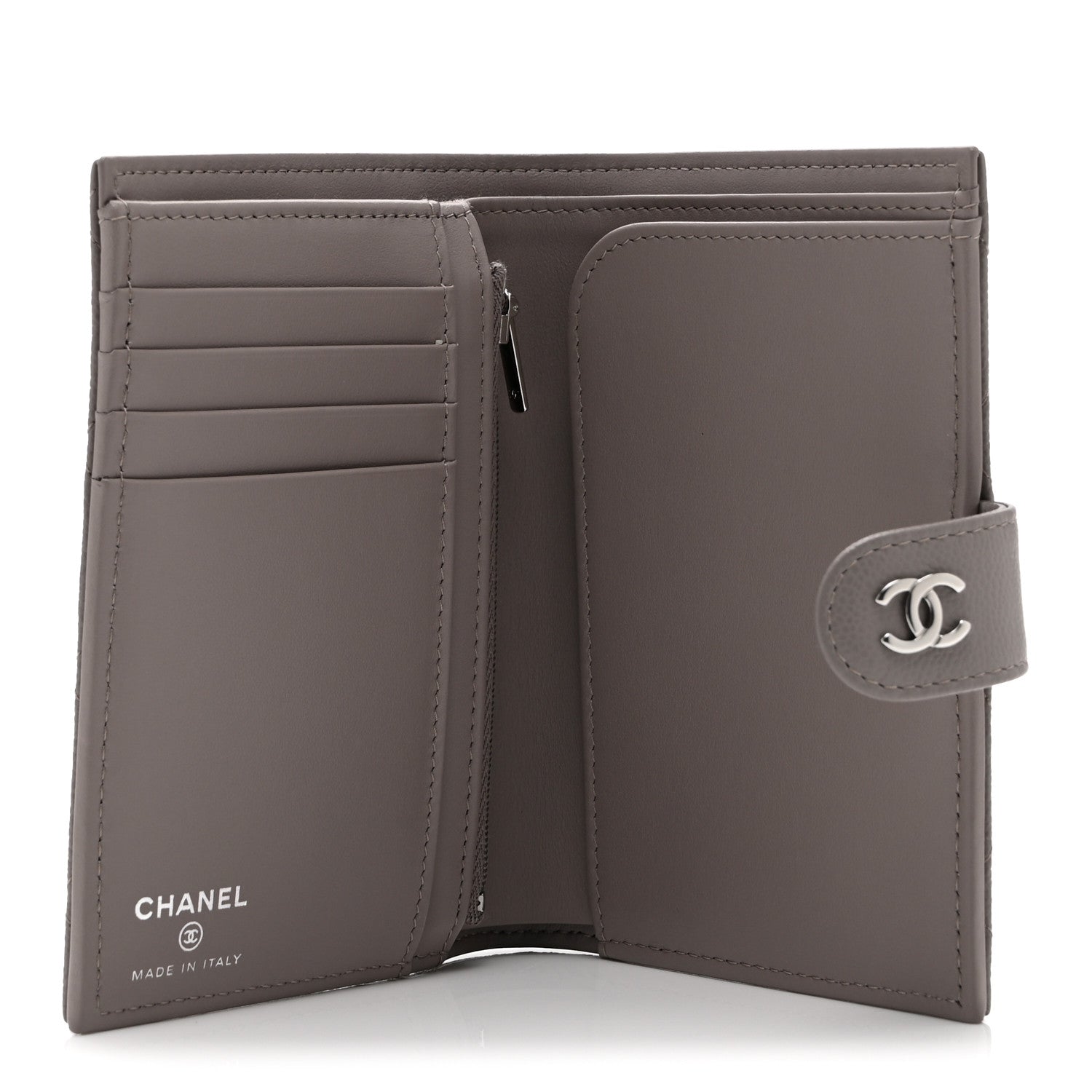Chanel Caviar Quilted Passport Holder Grey 5 of 12