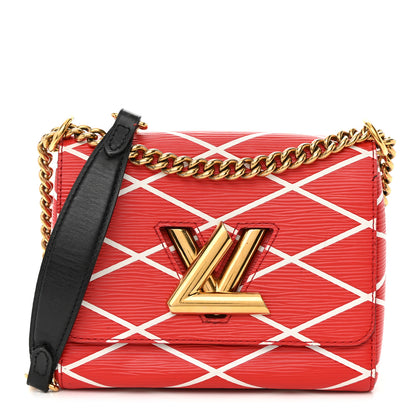 Louis Vuitton LOUIS VUITTON Epi Malletage Twist Shoulder Bag PM Rouge 1 of 17
