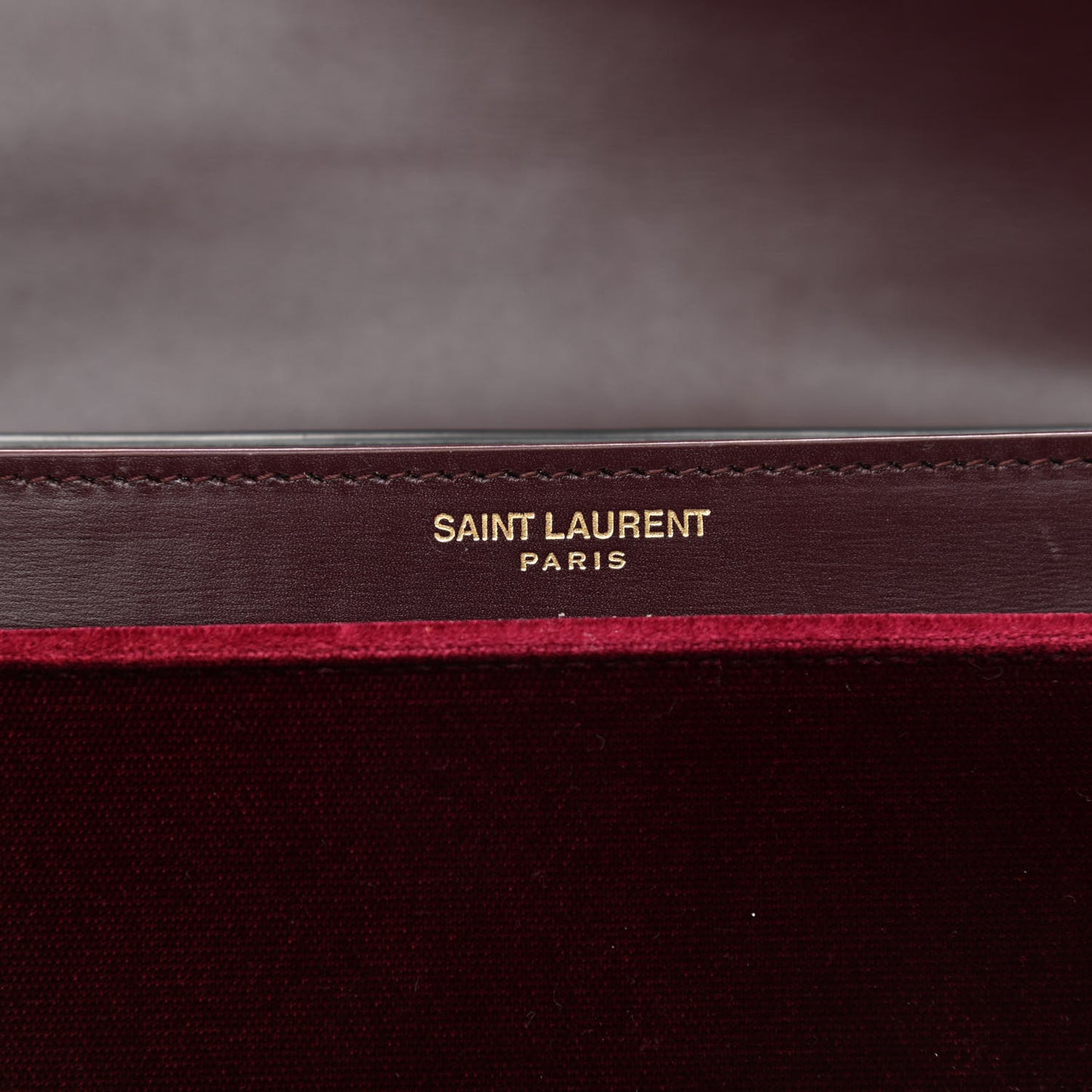 Velvet Monogram Cassandra Clasp Bag Burgundy
