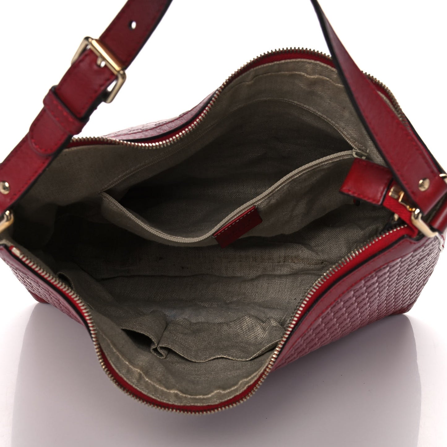 Soft Microguccissima Margaux Shoulder Bag Red