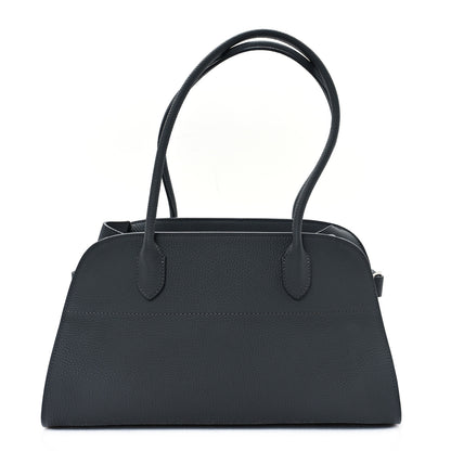 The Row Grained Calfskin Margaux Shoulder 12 Timouse Grey 1 of 10