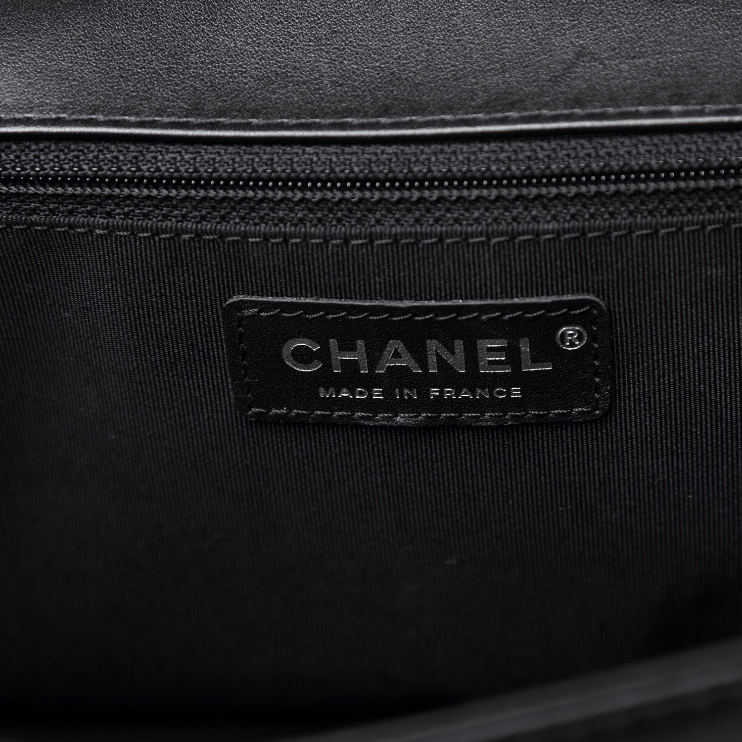 Chanel Calfskin Chevron Quilted New Medium Braided Boy Flap Black 6 of 11