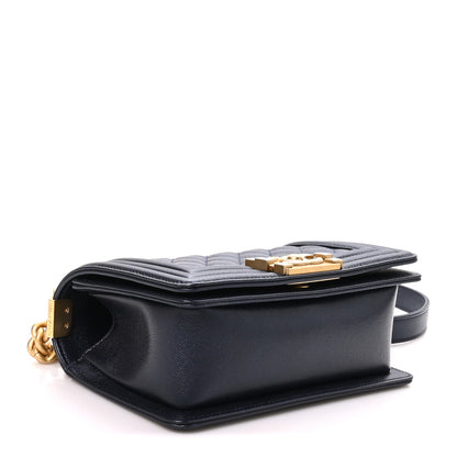 Chanel Caviar Quilted Small Boy Flap Dark Blue 4 of 11