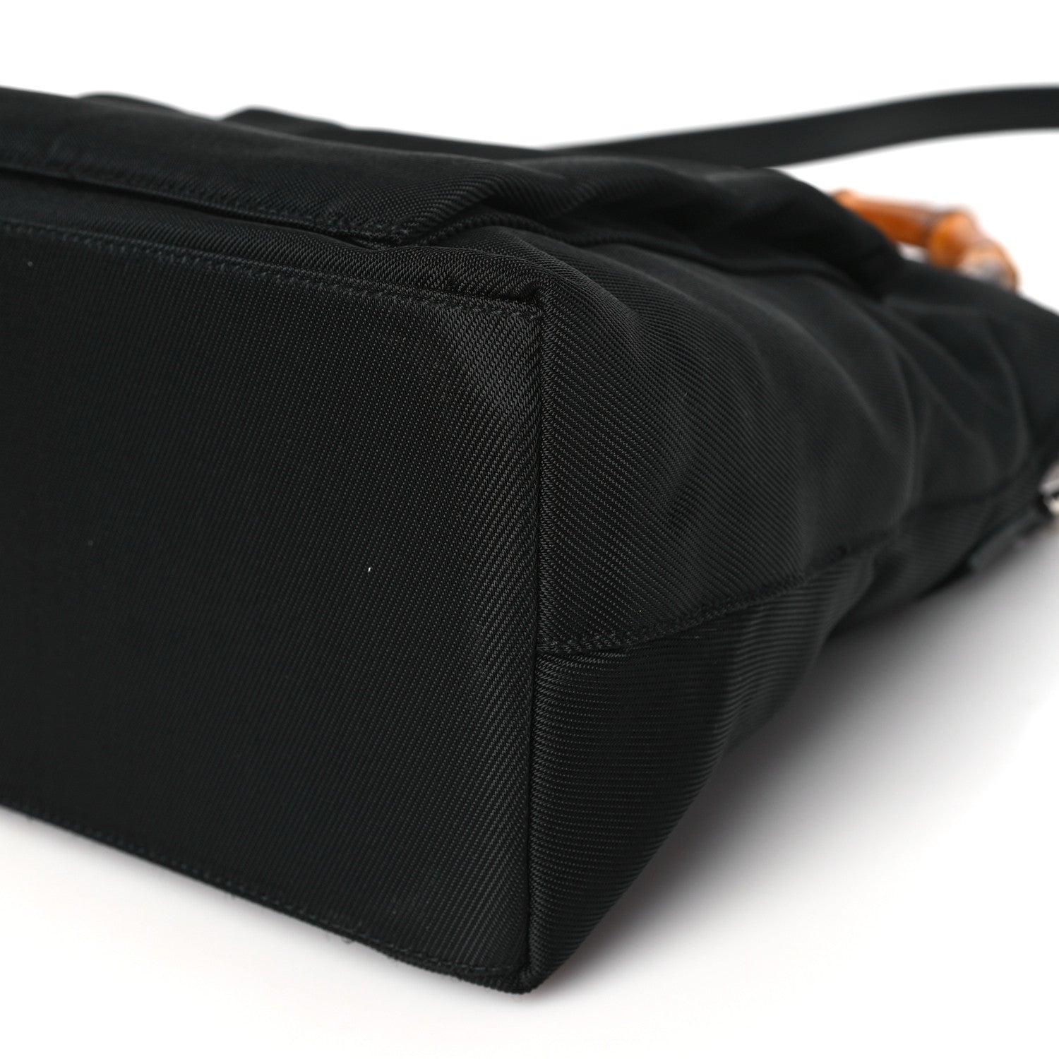 Gucci Nylon Bamboo Top Handle Tote Black 10 of 12