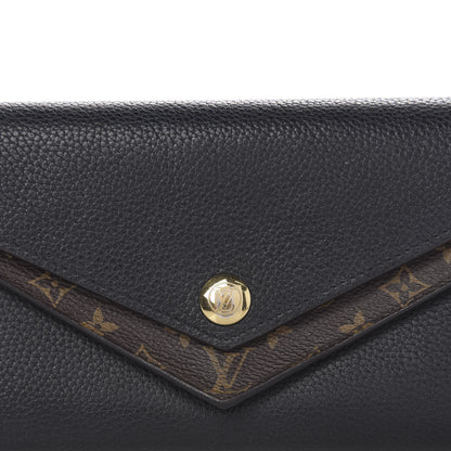Louis Vuitton Calfskin Double V Wallet Black 6 of 6