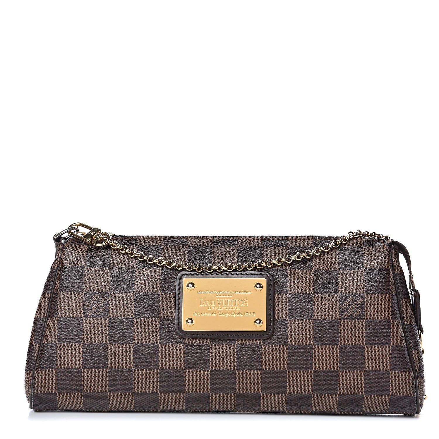 Louis Vuitton Damier Ebene Eva Clutch 1 of 9