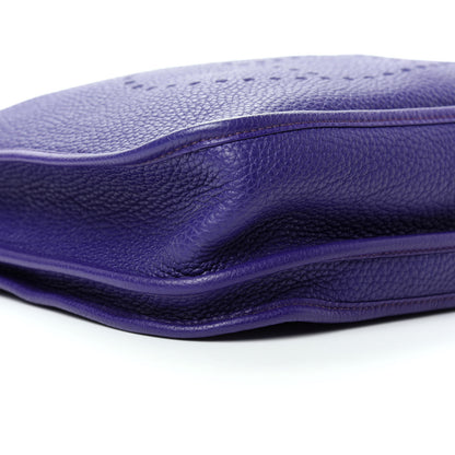 Hermes Taurillon Clemence Evelyne III PM Iris 6 of 8