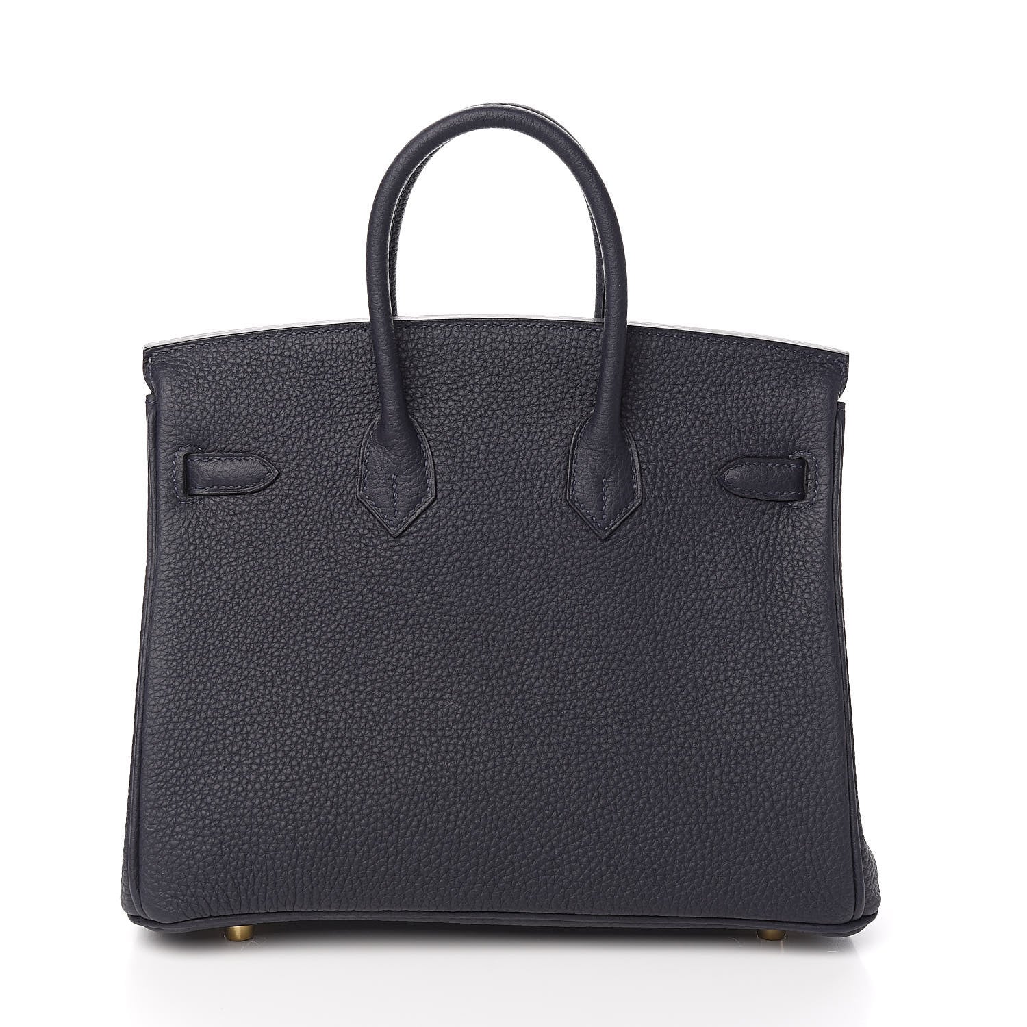 Hermes Togo Horseshoe Birkin 25 Bleu Nuit Rose Azalee 4 of 33