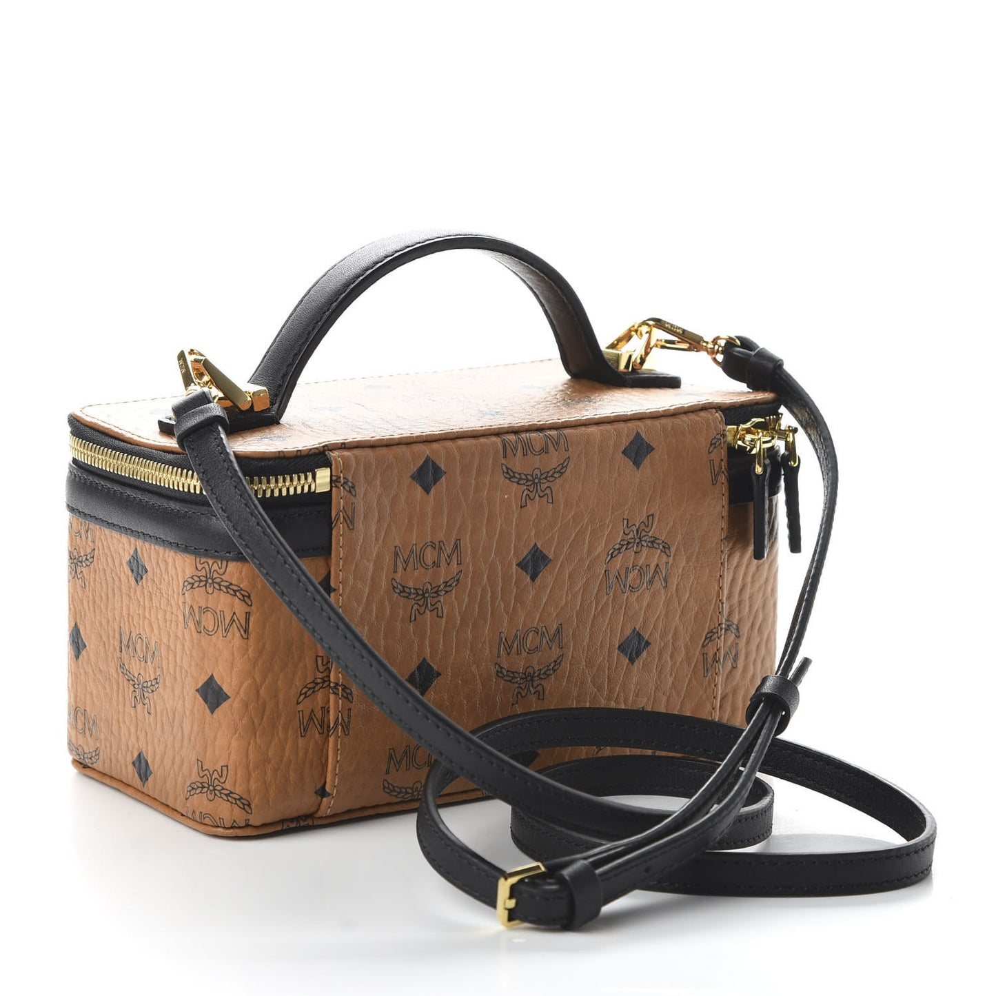 Visetos Vanity Case Cognac Black