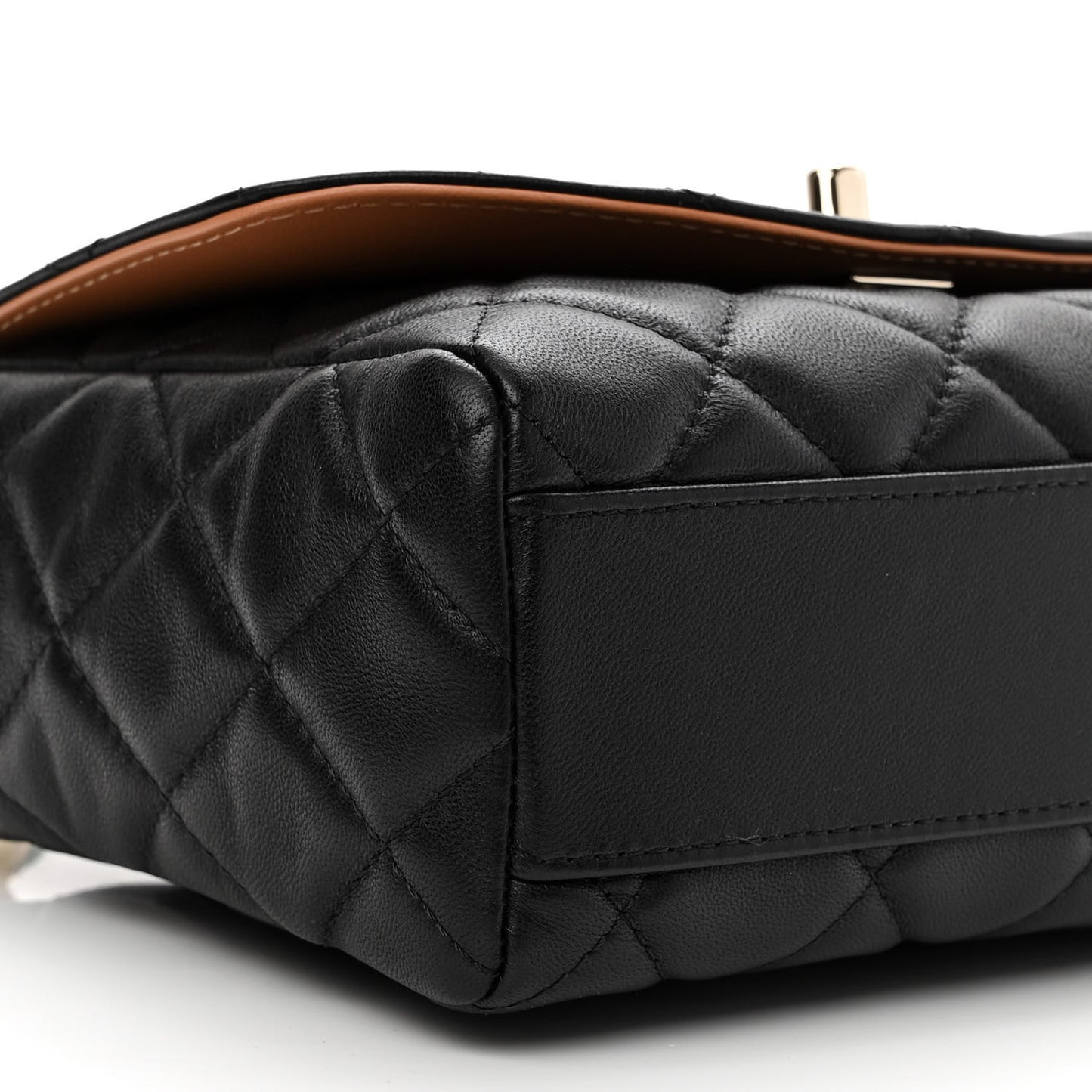 Lambskin Mixed Fibers Quilted Cocovado Flap Black