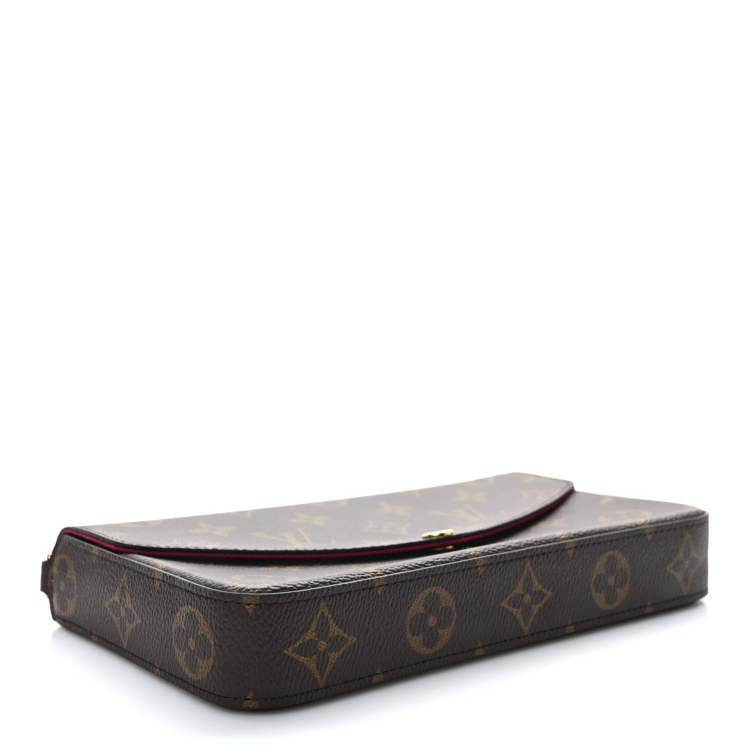 Louis Vuitton Monogram Pochette Felicie Chain Wallet Fuchsia 5 of 11