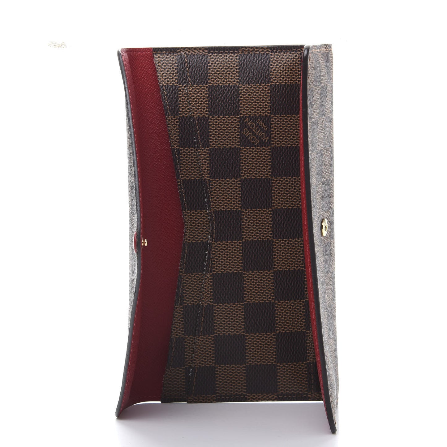 Damier Ebene Josephine Wallet Red