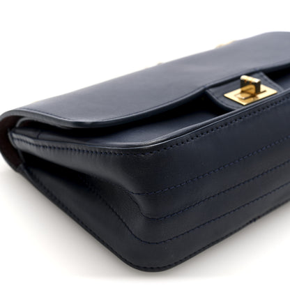 Chanel Calfskin Nude 2.55 Reissue 225 Flap Blue 9 of 10