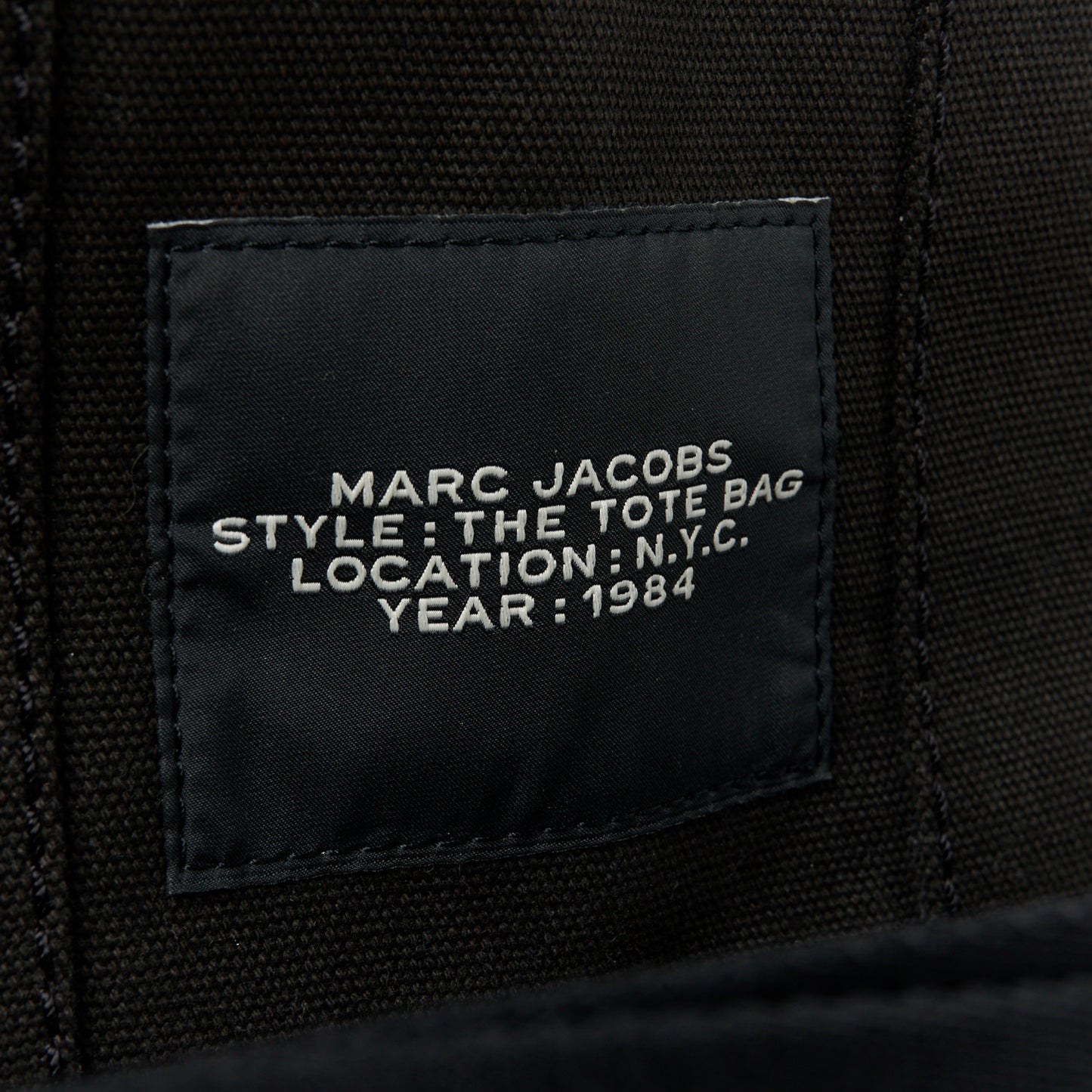 Cotton Canvas Small The Traveler Tote Bag Black