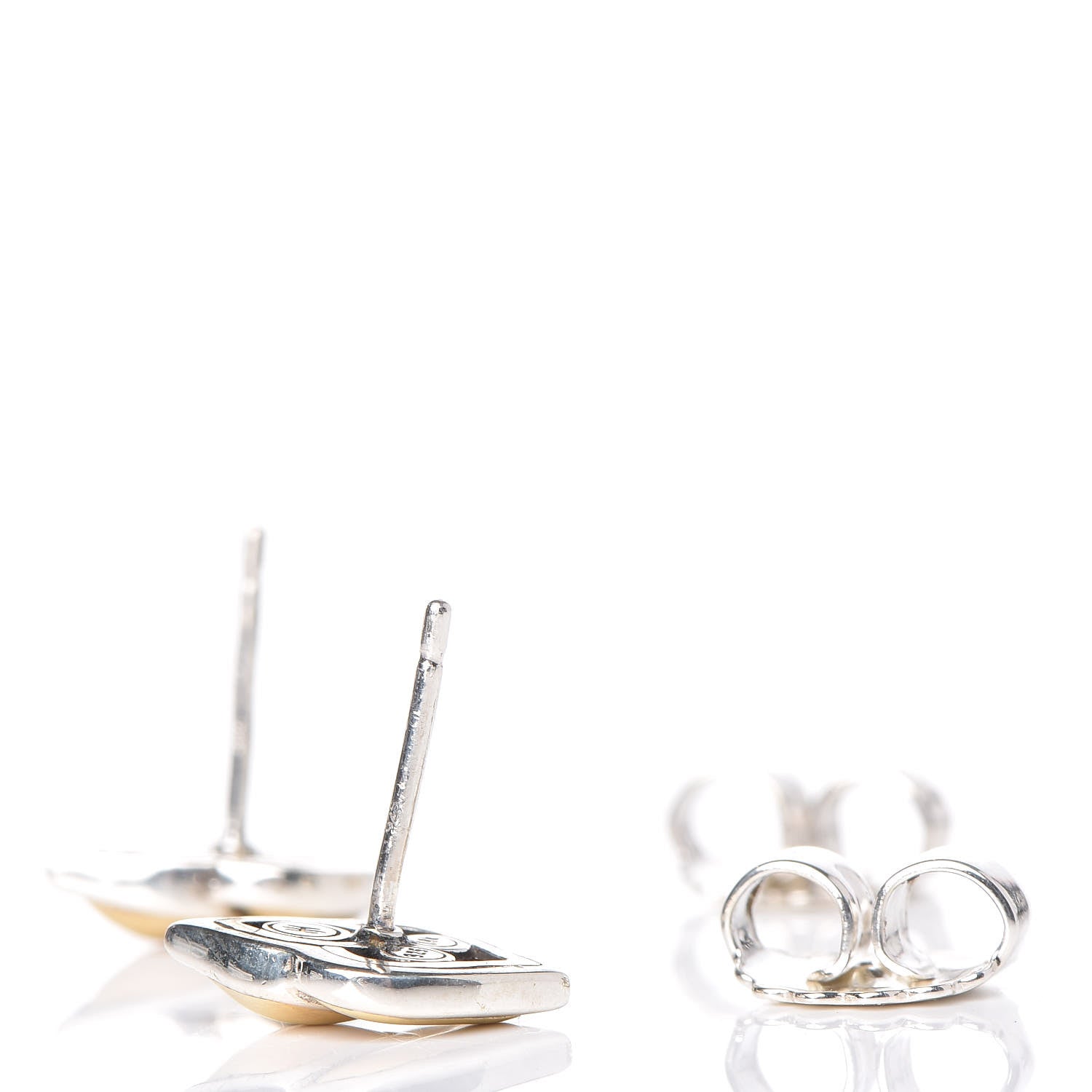 John Hardy Sterling Silver 18K Yellow Gold Legends Naga Stud Earrings 3 of 4
