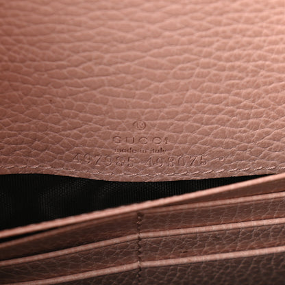 Gucci Dollar Calfskin Mini GG Marmont Chain Wallet Perfect Pink 6 of 9