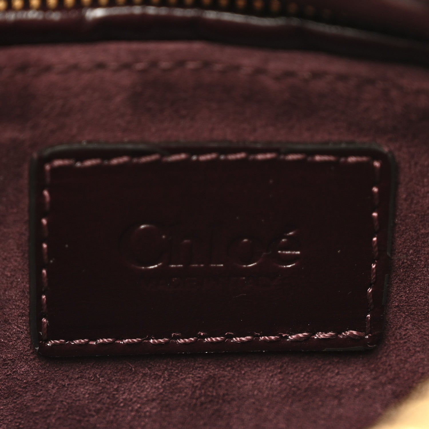 Chloe Shiny Calfskin Small Marcie Satchel  Auburn Red 6 of 12