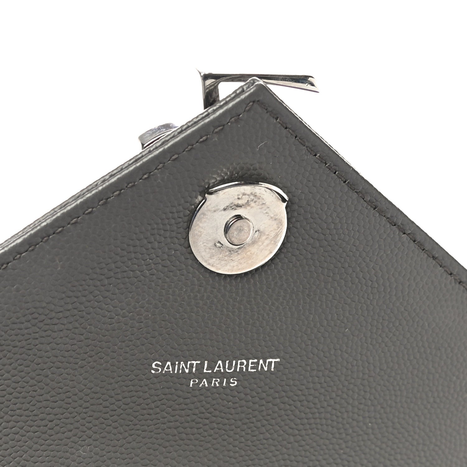 Saint Laurent Grain De Poudre Textured Mixed Matelasse Large Triquilt Monogram Satchel Earth 14 of 16