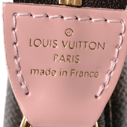 Louis Vuitton Damier Ebene 2020 Christmas Animation Big Wheel Mini Pochette Accessories Rose Ballerine 5 of 10