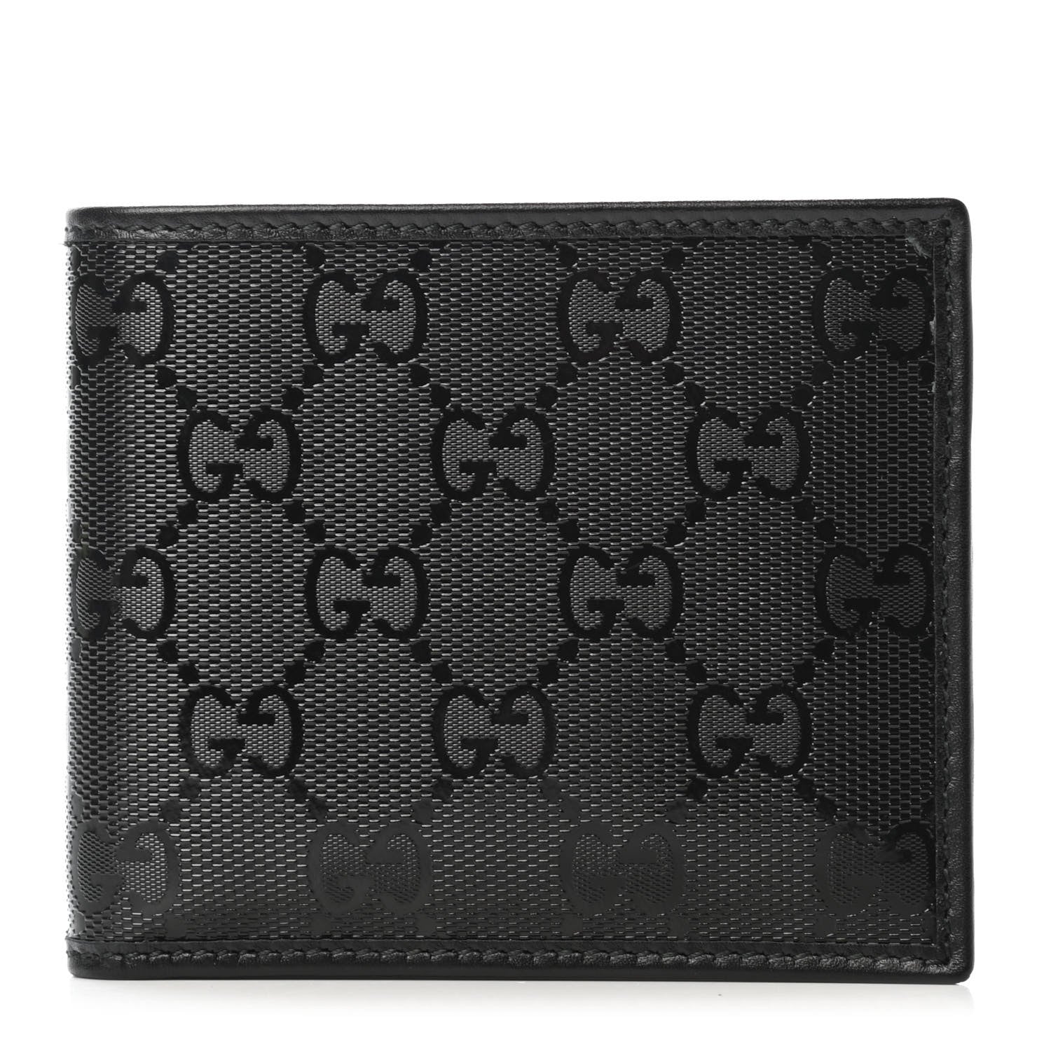 Gucci Imprime Monogram Bi-Fold Wallet Black 1 of 4