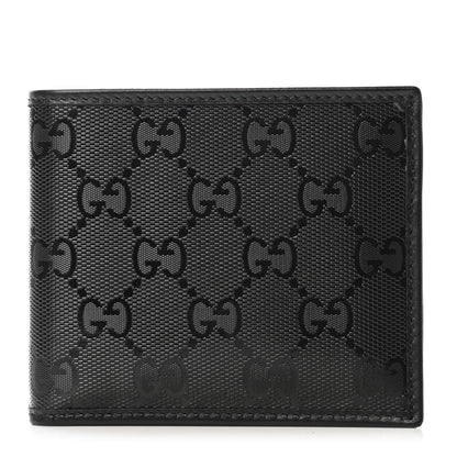 Gucci Imprime Monogram Bi-Fold Wallet Black 1 of 4