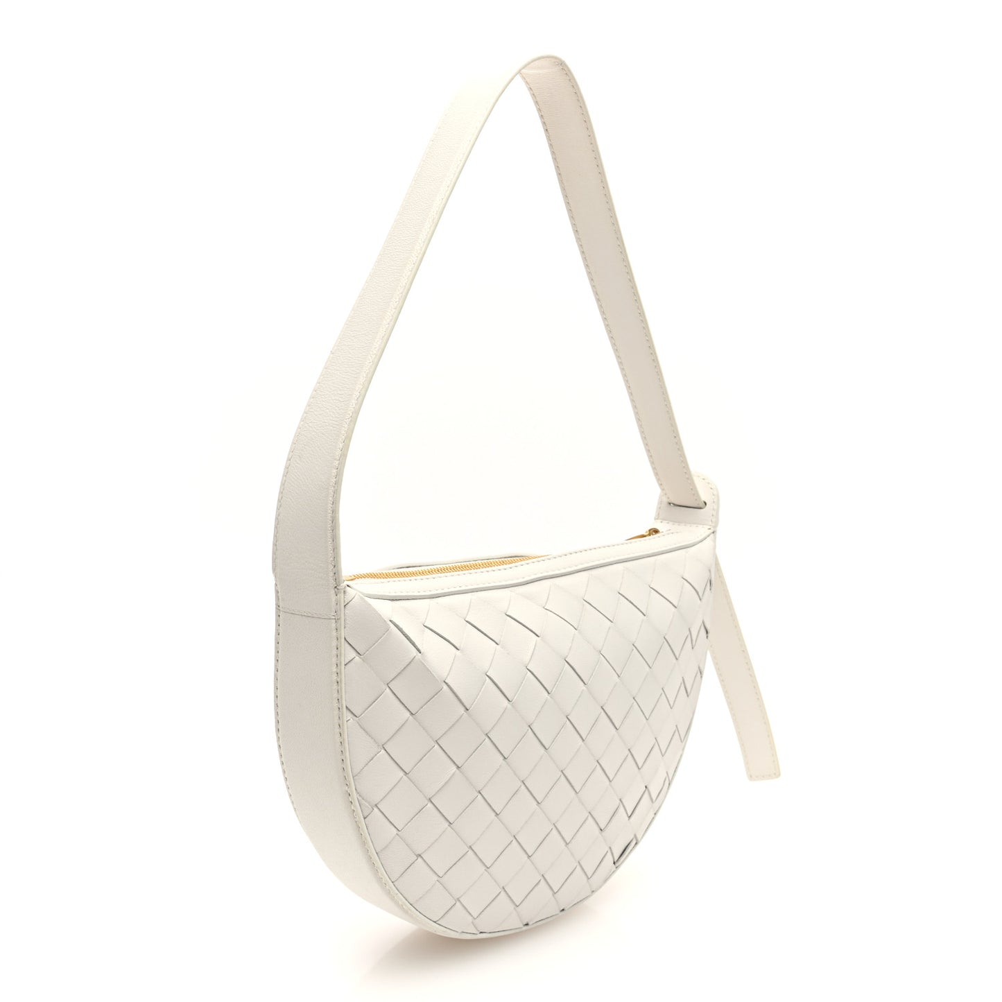 Nappa Intrecciato Mini Sunrise Bag White