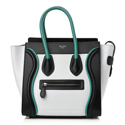Celine Smooth Calfskin Micro Tri-Color Luggage Frost 1 of 12