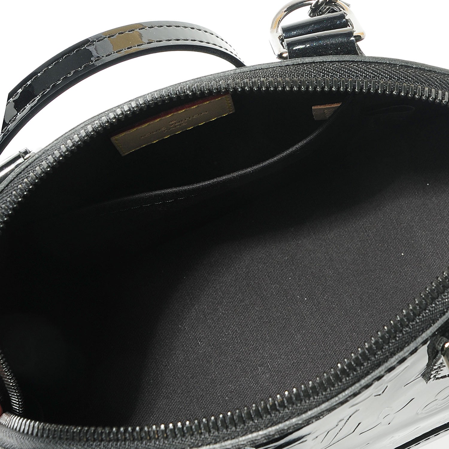 Louis Vuitton Vernis Alma BB Noir Magnetique 5 of 8