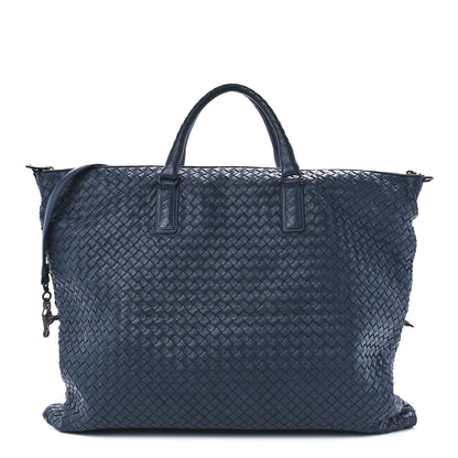 Bottega Veneta Nappa Intrecciato Maxi Convertible Tote Baltic Blue 1 of 12