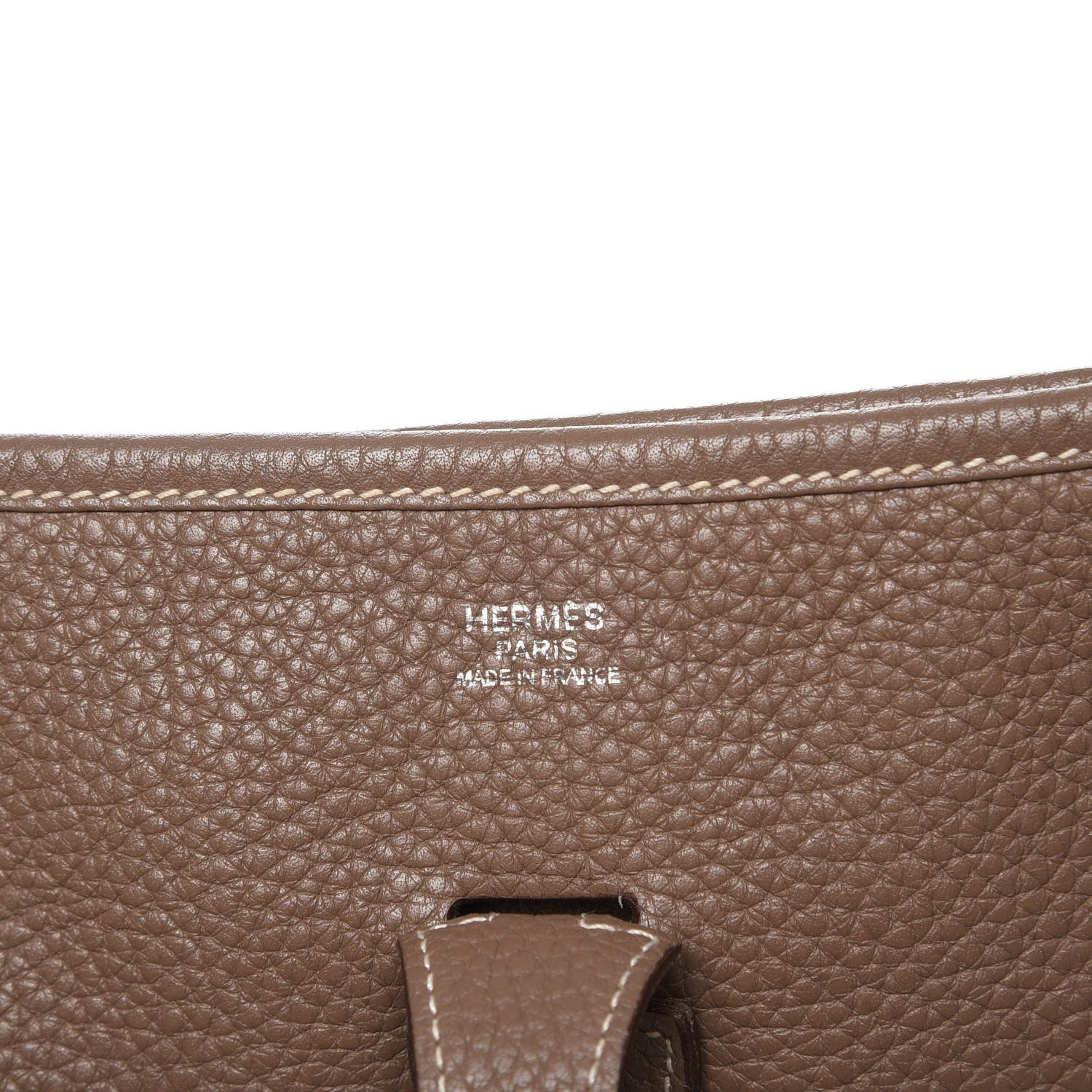 Hermes Taurillon Clemence Evelyne III PM Etoupe 5 of 14