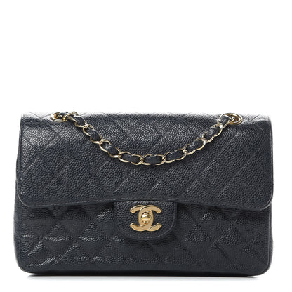 Chanel Caviar Quilted Small Double Flap Navy 1 of 15