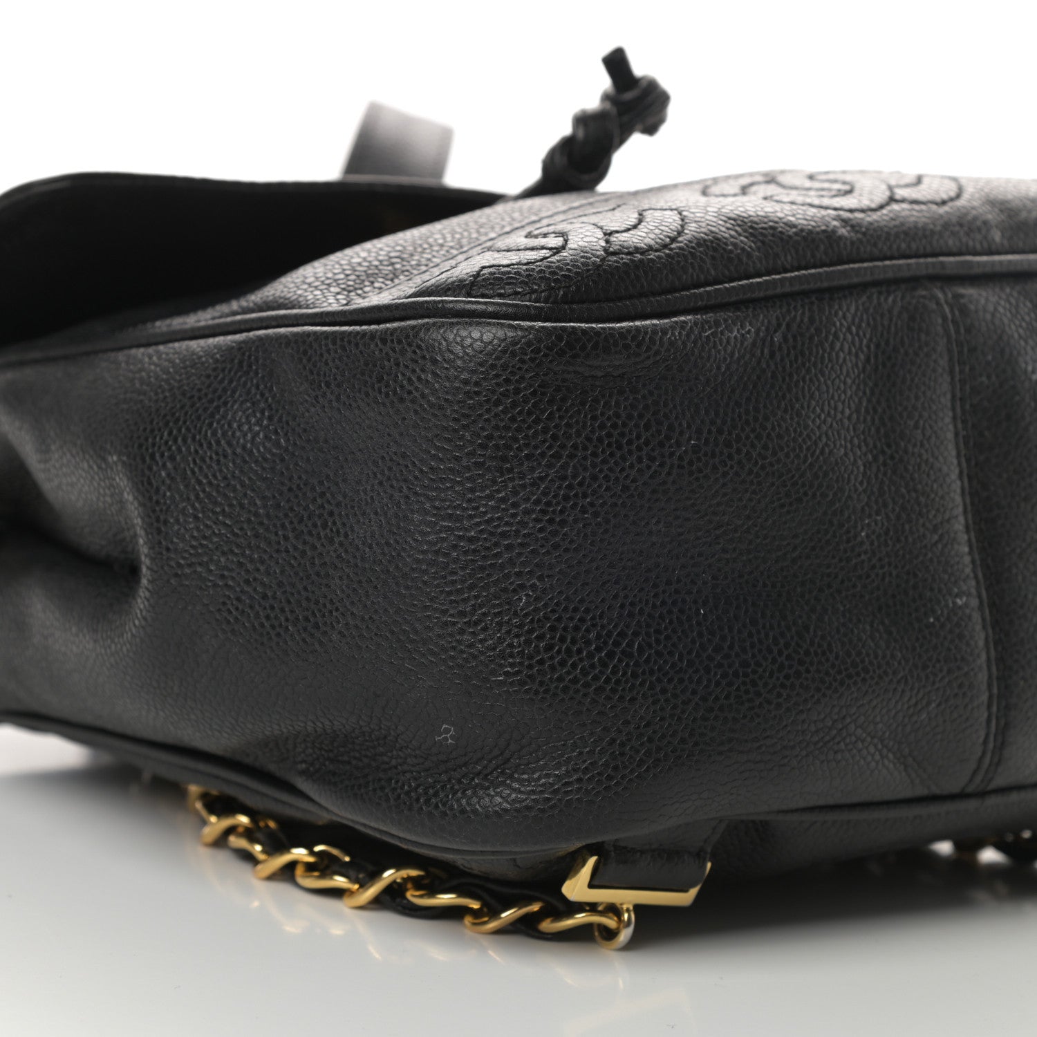 Chanel Caviar CC Backpack Black 9 of 15
