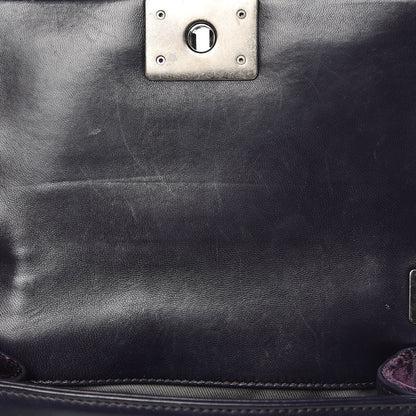 Chanel Velvet Quilted Small Boy Flap Purple 11 of 13