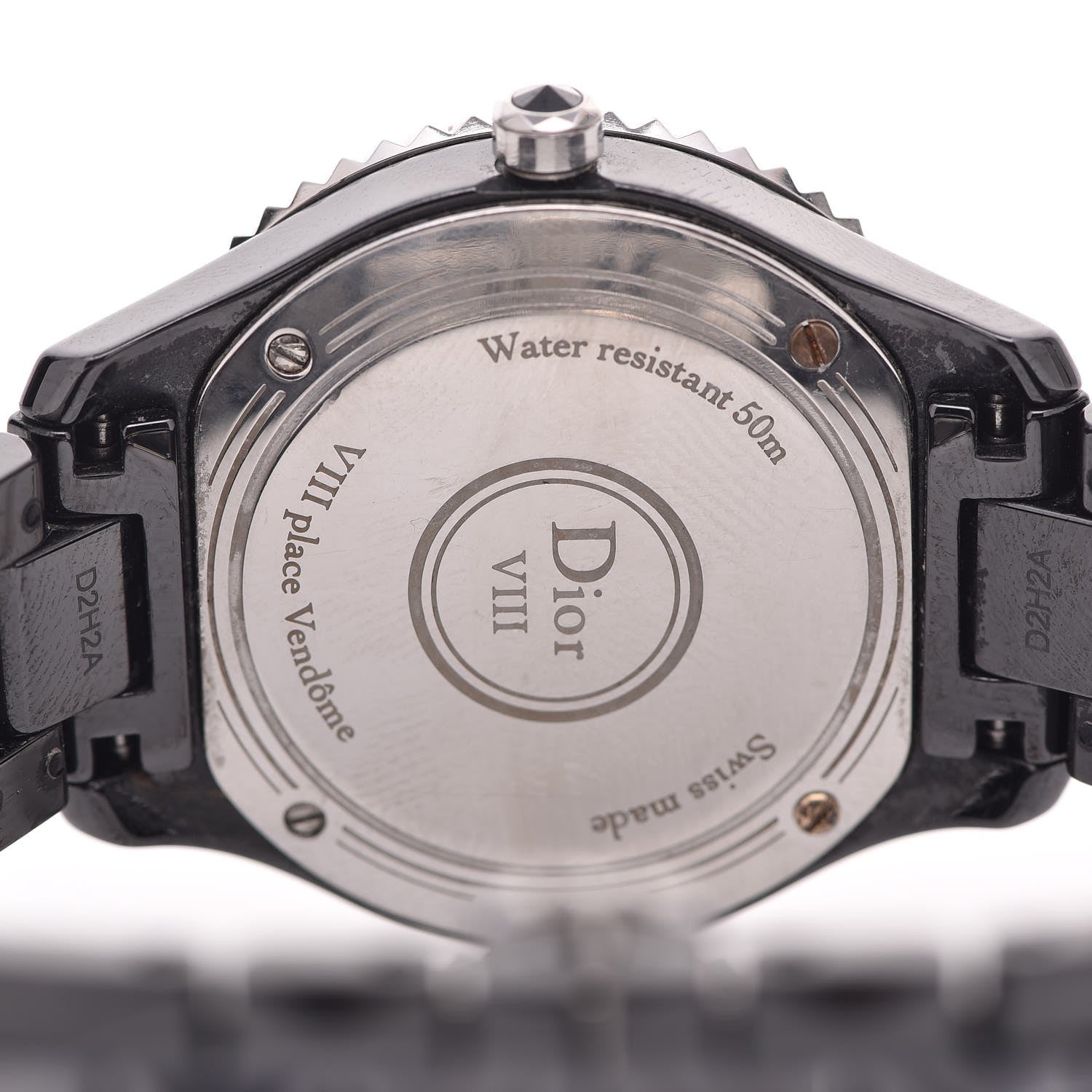 Christian Dior Stainless Steel Ceramic Diamond 38mm Dior VIII Quartz Watch Black 5 of 7