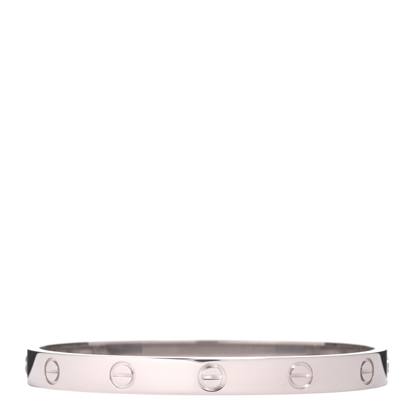 18K White Gold LOVE Bracelet 17